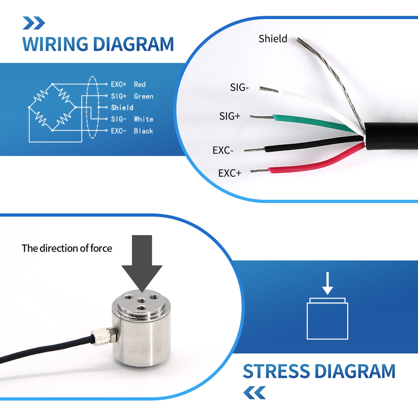 Minor Column Bellows Type Load Cell Sensor 22mm*20mm - A7M11
