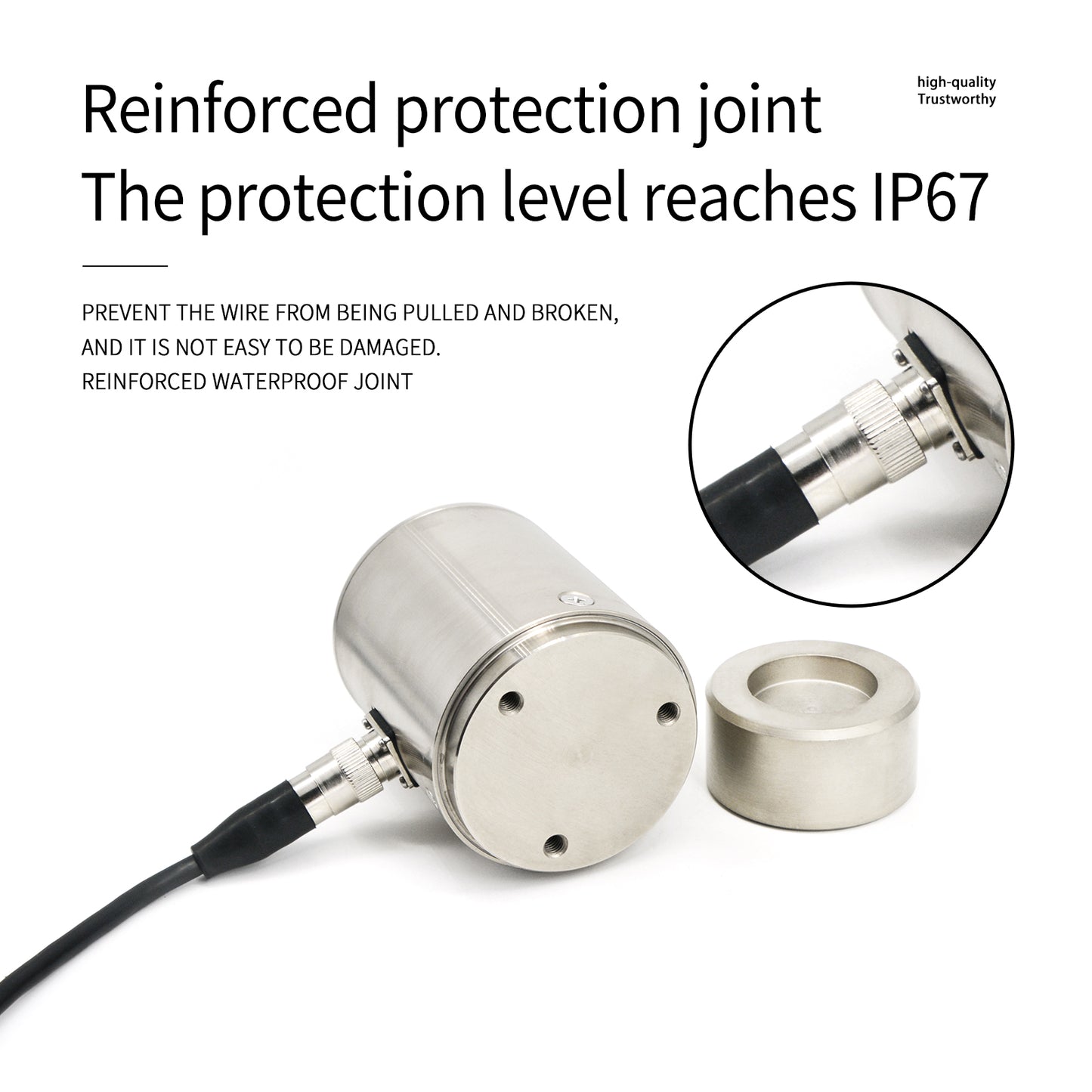 Column Bellows Type Load Cell Weight Sensor Range 5T-100T - A8F7