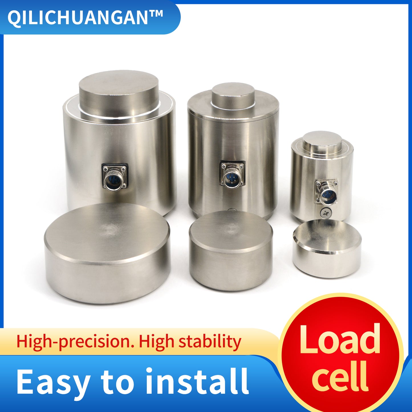 Column Bellows Type Load Cell Weight Sensor Range 5T-100T - A8F7