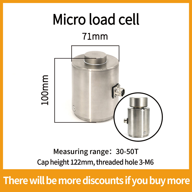 Column Bellows Type Load Cell Weight Sensor Range 5T-100T - A8F7