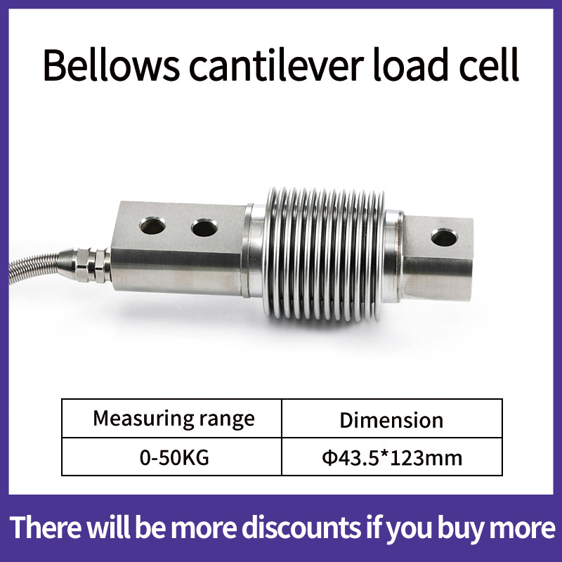 Bellows Type Load Cell Sensor Range 10kg-500kg Size 123mm*Φ45mm - A4X4