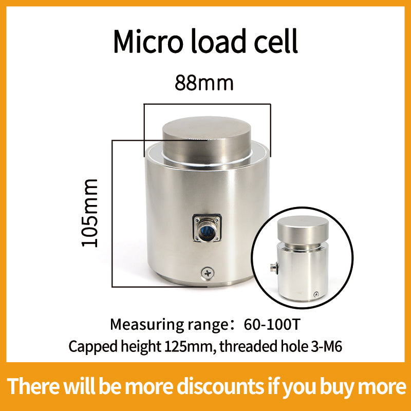 Column Bellows Type Load Cell Weight Sensor Range 5T-100T - A8F7