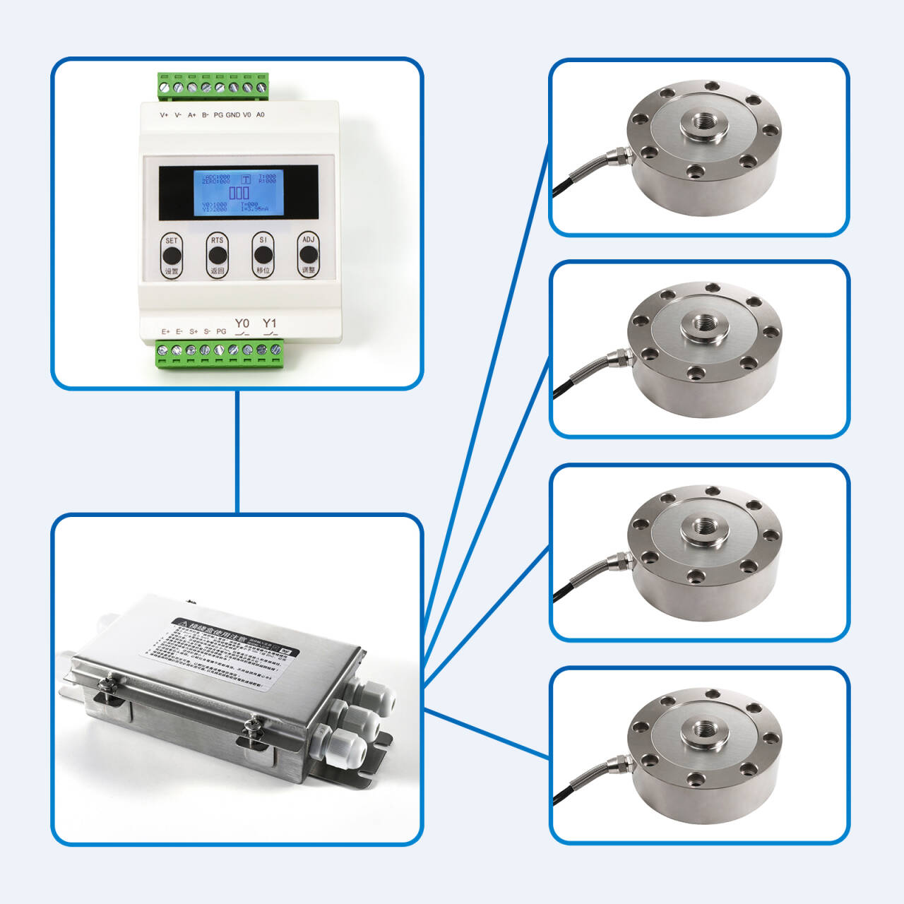 4 load cell 300kg - -for Vs Italia srl