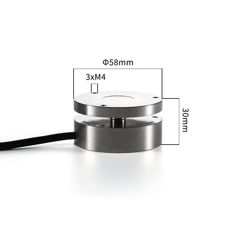 Sensor de celda de carga tipo fuelle, rango de medición de 10 kg a 5 t, Φ58 mm x 30 mm - A1M3