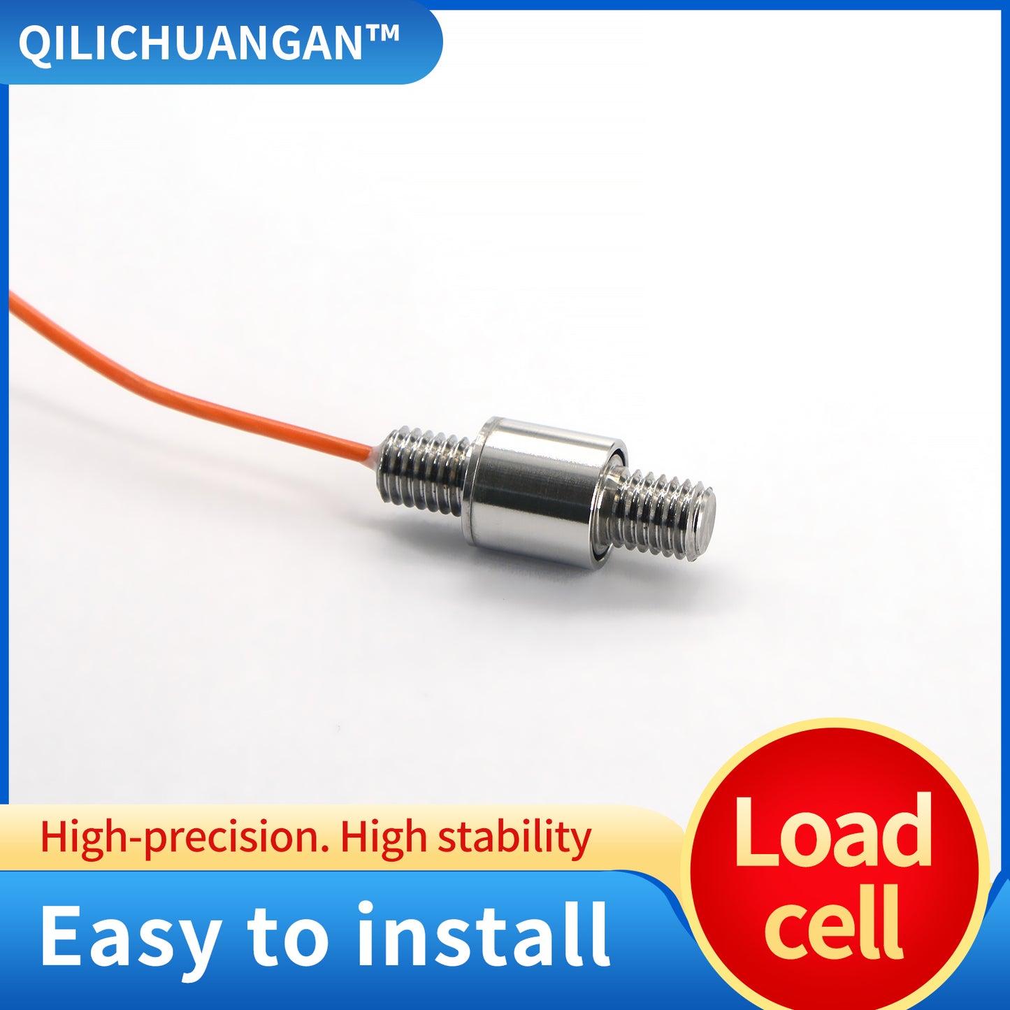 Mini Load Cell Sensor Test Tension Compression Range 10kg-500kg Φ13mm*33mm - A4M9