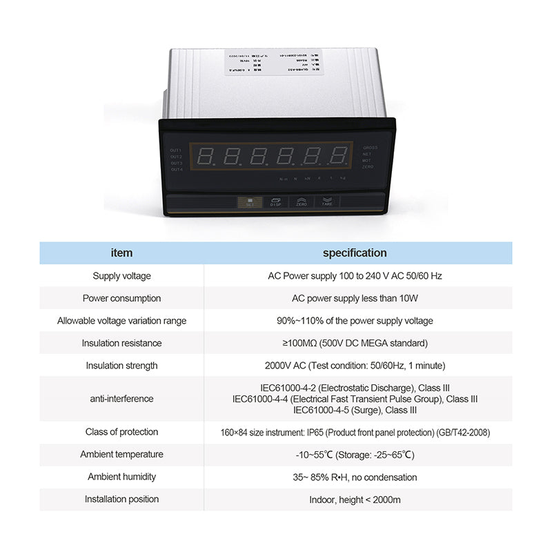 Indicador de celda de carga CA 100-240 V - B1A5