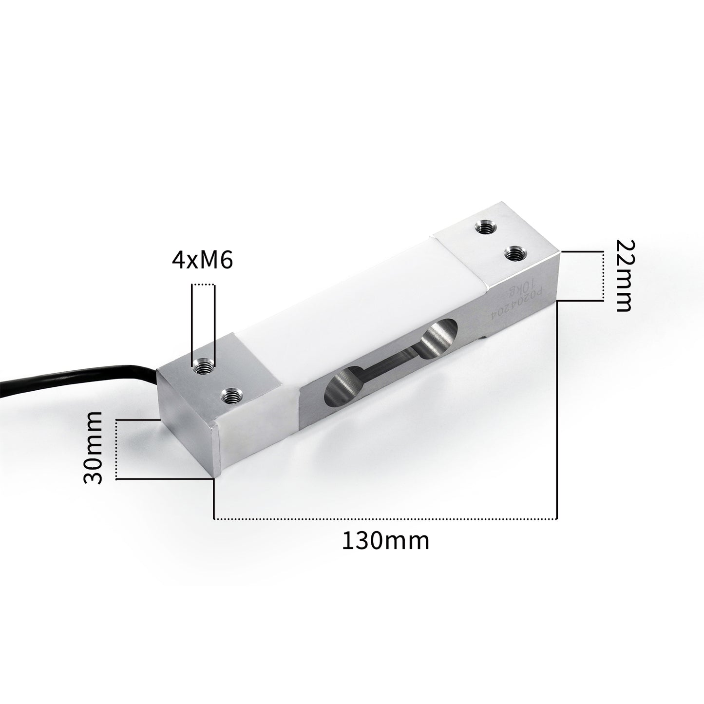 Beam Type Load Cell Scale Sensor Range 6-80KG 130mm*30mm*22mm - A6L1