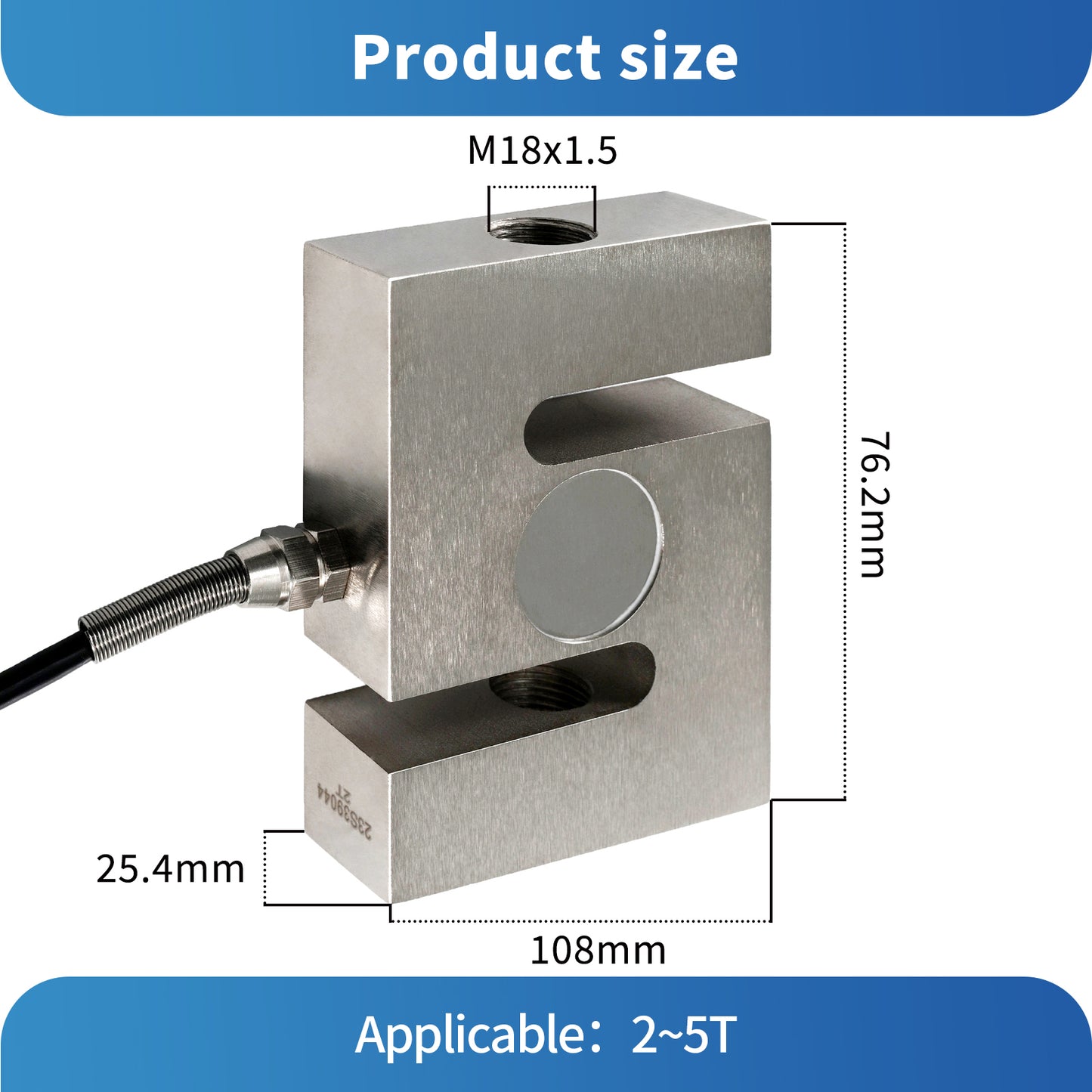 S Type strain gauge compression load cell