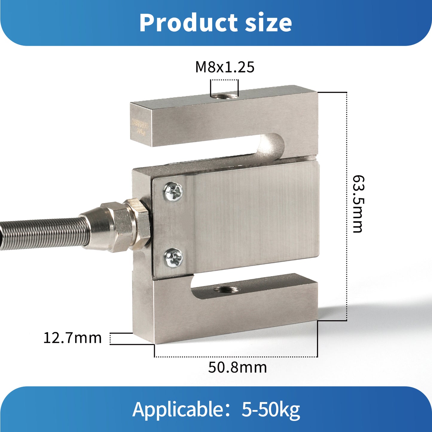 S Type strain gauge compression load cell