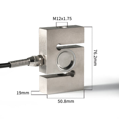 S Type Load Cell Sensor,Test Tension and Compression Range200-2000kg - A8S1