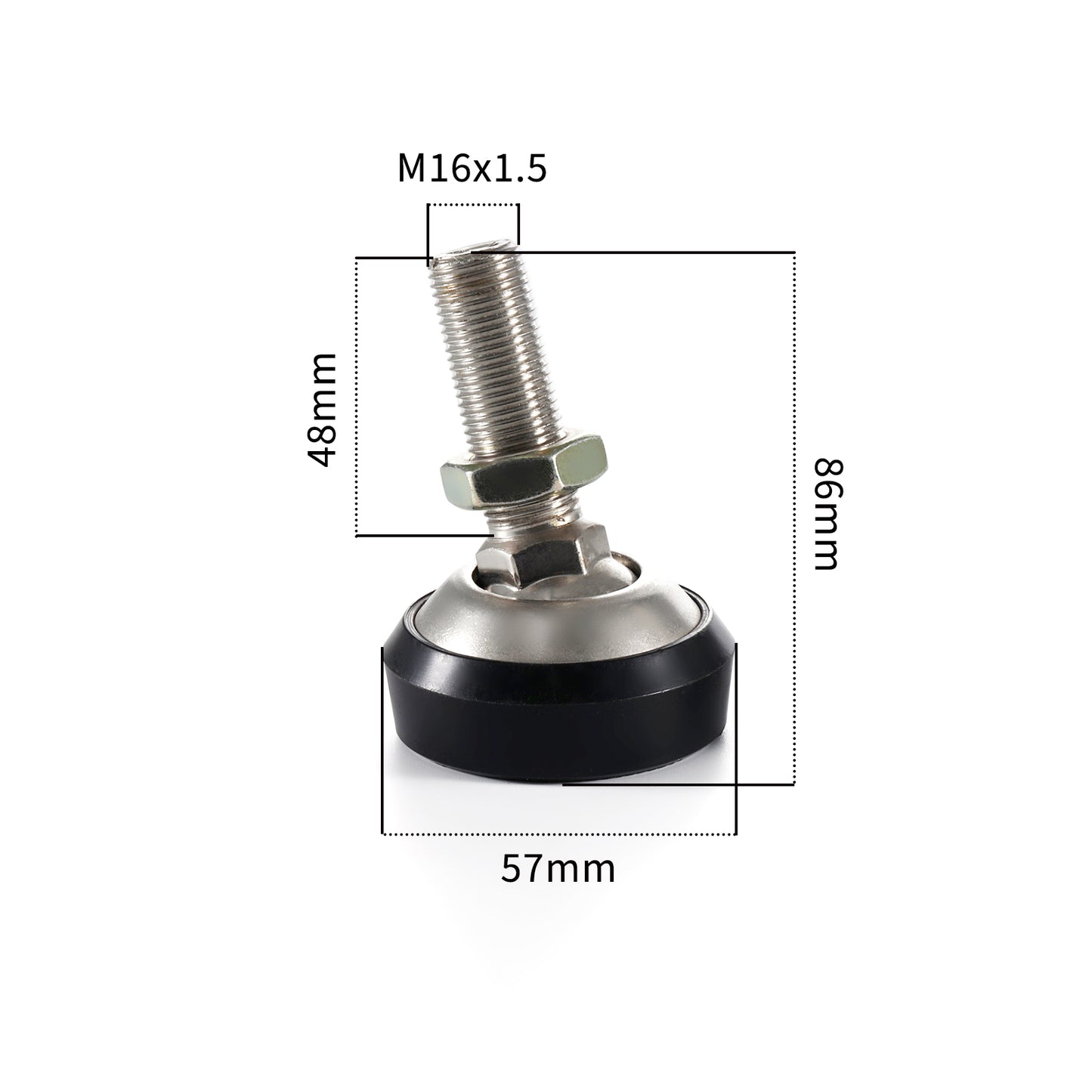 Cantilever beam load cell support feet