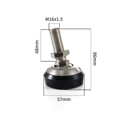 Cantilever beam load cell support feet