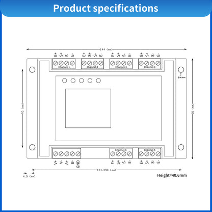 C2TJ36 - Six-Channel Load Cell Data Transmitter