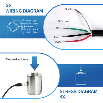 Column Bellows Type Load Cell Weight Sensor Range 5T-100T - A8F7