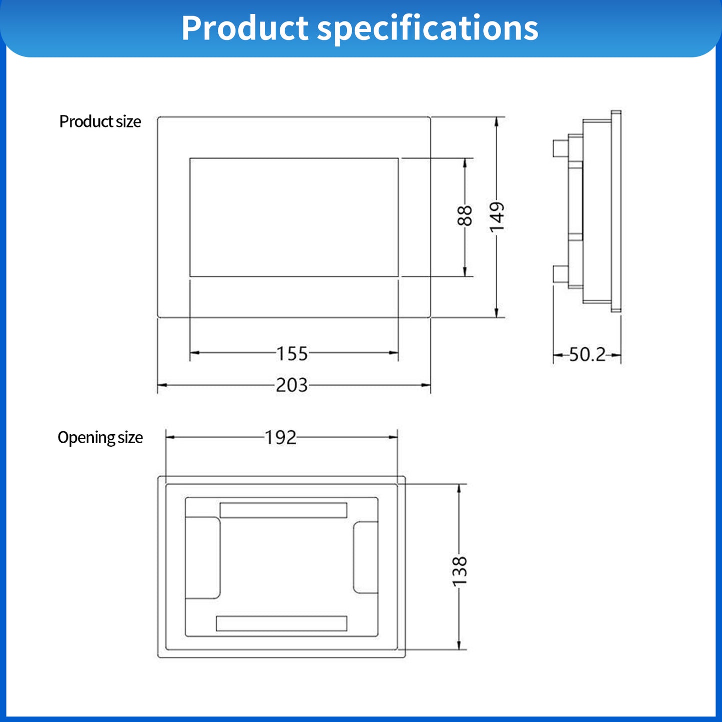 Weighing Sensor Touch Display