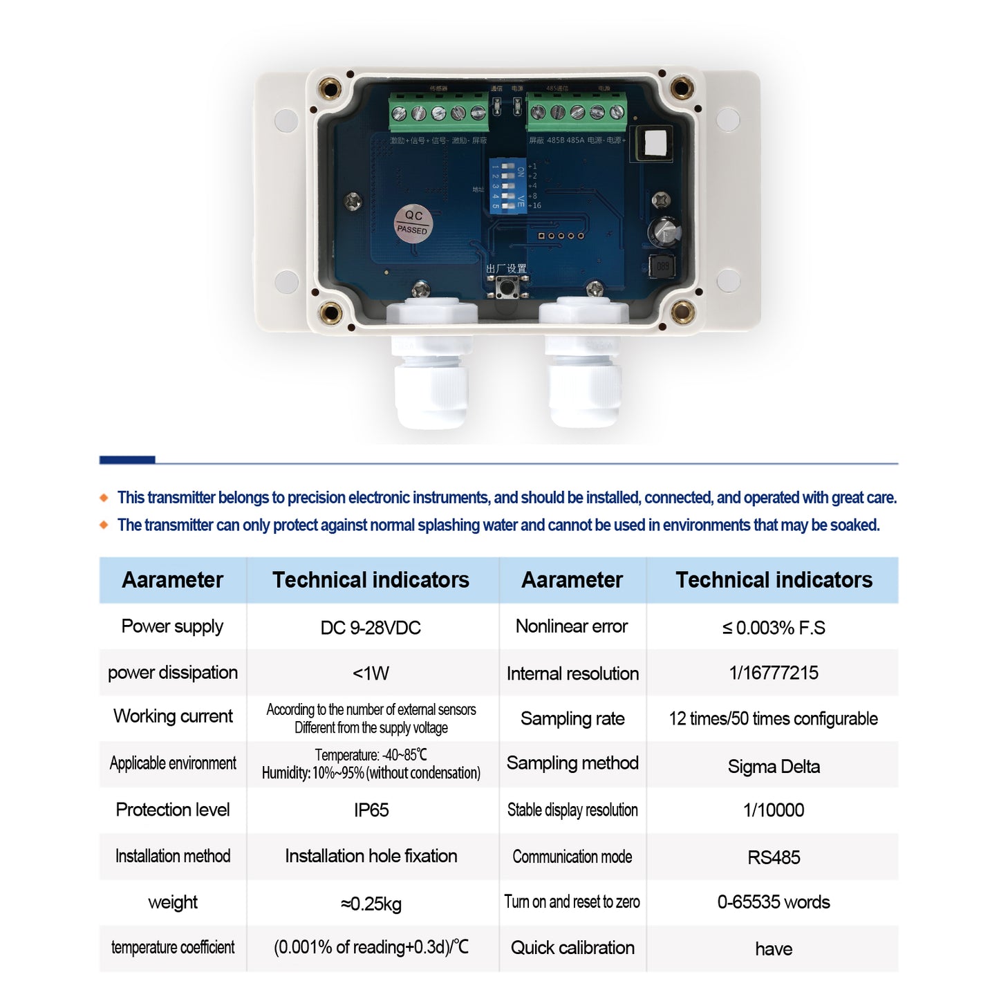 C2A2 - Load Cell Data Transmitter RS485 Digital Output