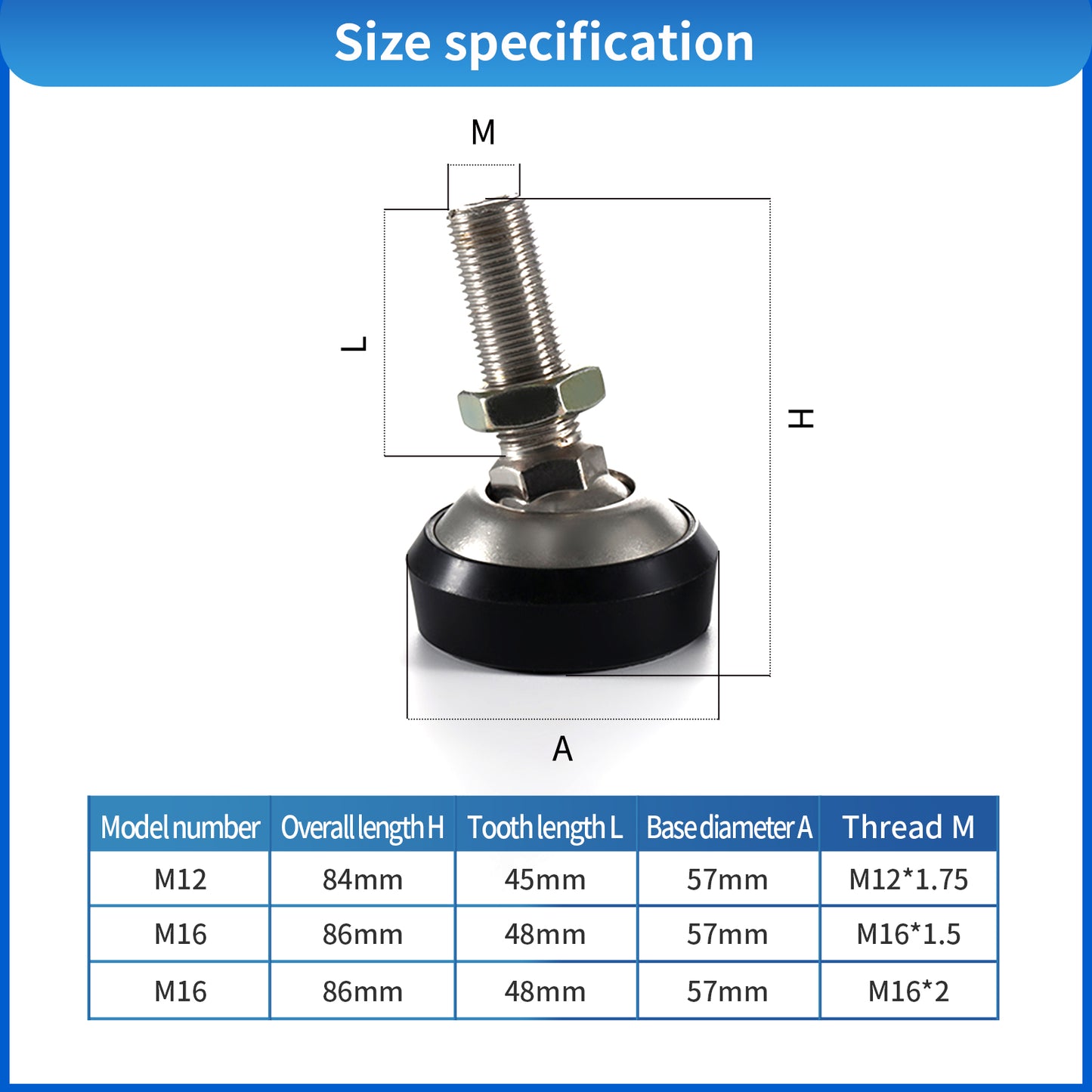 Cantilever beam load cell support feet