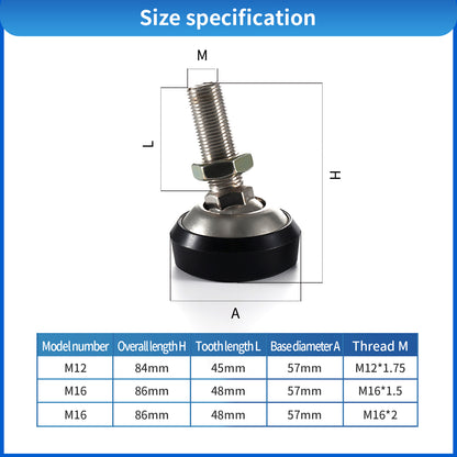 Cantilever beam load cell support feet