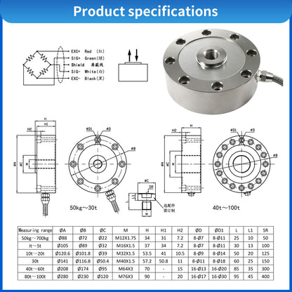 Load Cells for tanks spoke Type Sensors Range 50-2000kg