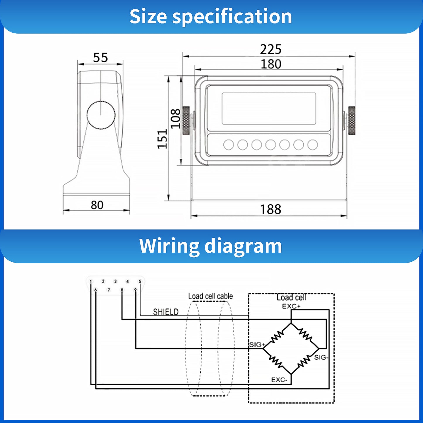 E360 - Multi-Function Rechargeable Weighing Indicator