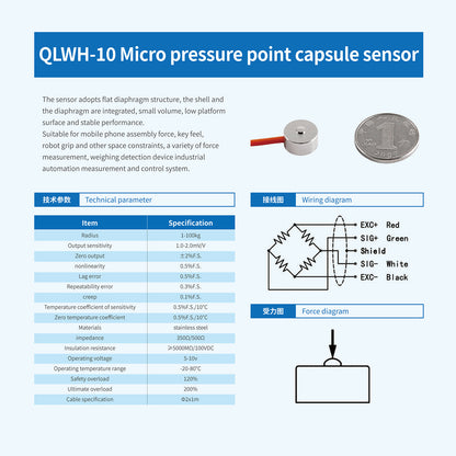 Micro Load Cell-Range 5kg-200kg -QLWH 10-A4M8