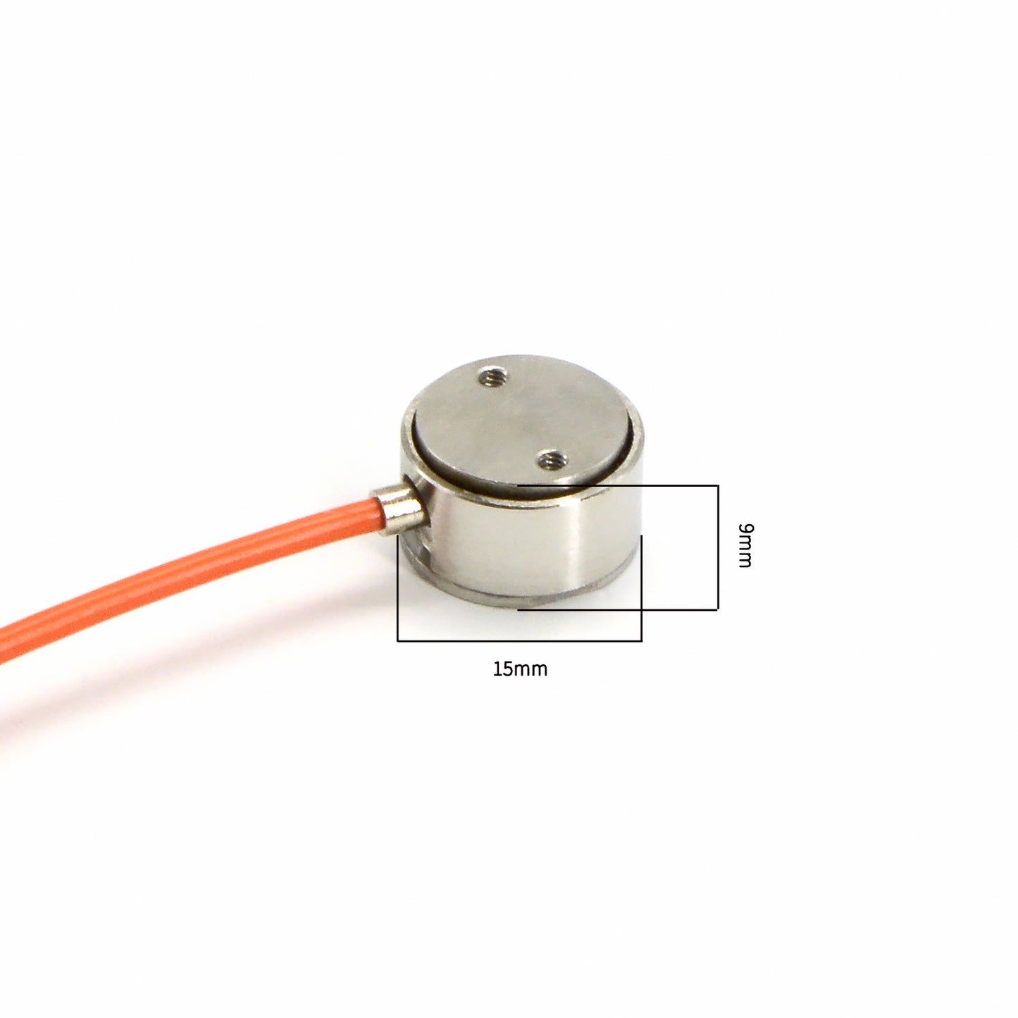 Sensor de celdas de carga tipo fuelle mini, rango de medición de 5 kg a 10 kg, Φ15 mm x 9 mm - A4M11 