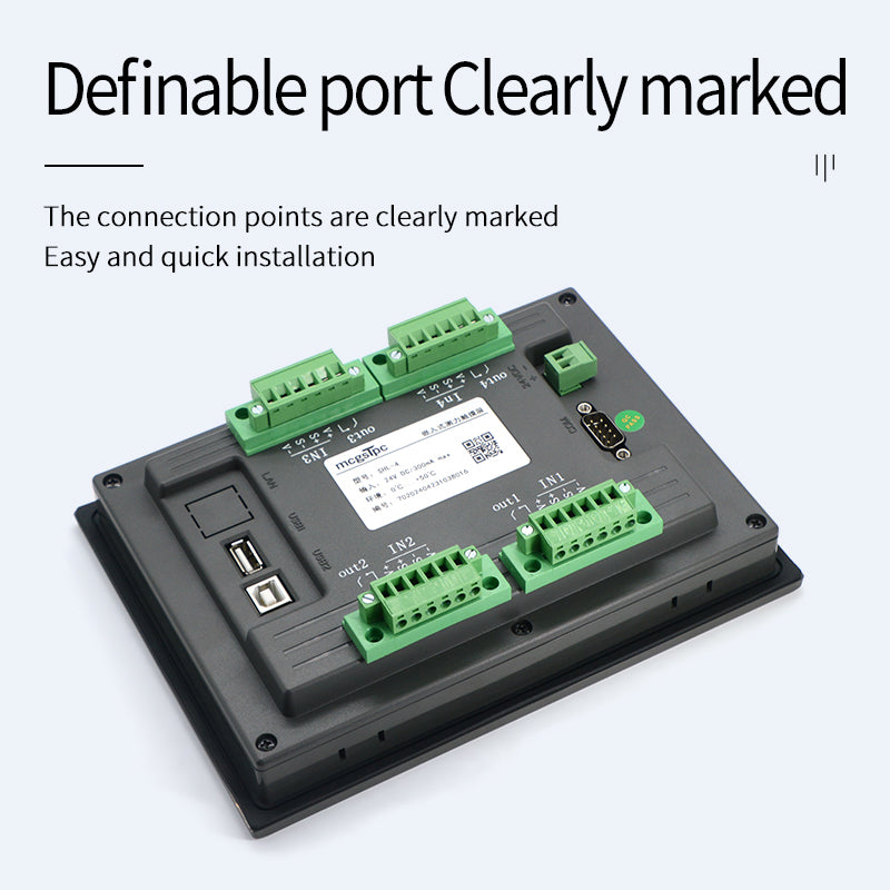 Four-Channel Load Cell Sensor Force Meter Indicator Display LED Touch Operation English Interface Connect 1-4 Sensors