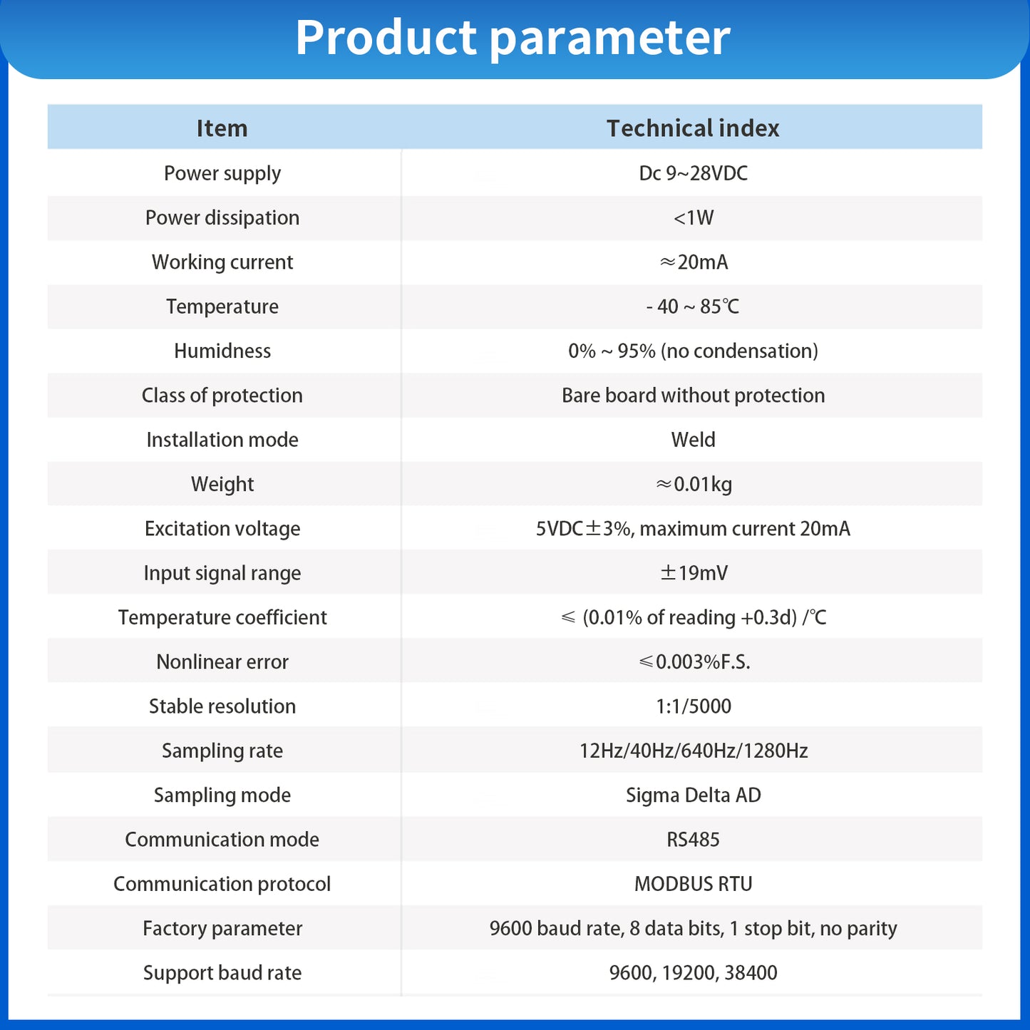 TJ4- Load cell sensor Built-in transmitter RS 485 Modbus output