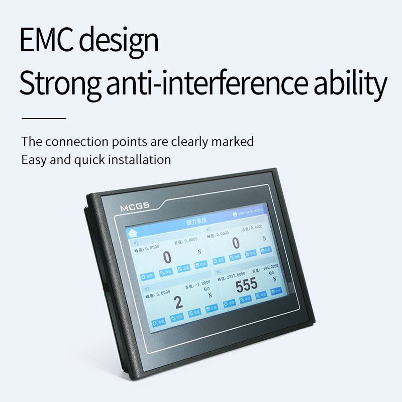 Four-Channel Load Cell Sensor Force Meter Indicator Display LED Touch Operation English Interface Connect 1-4 Sensors