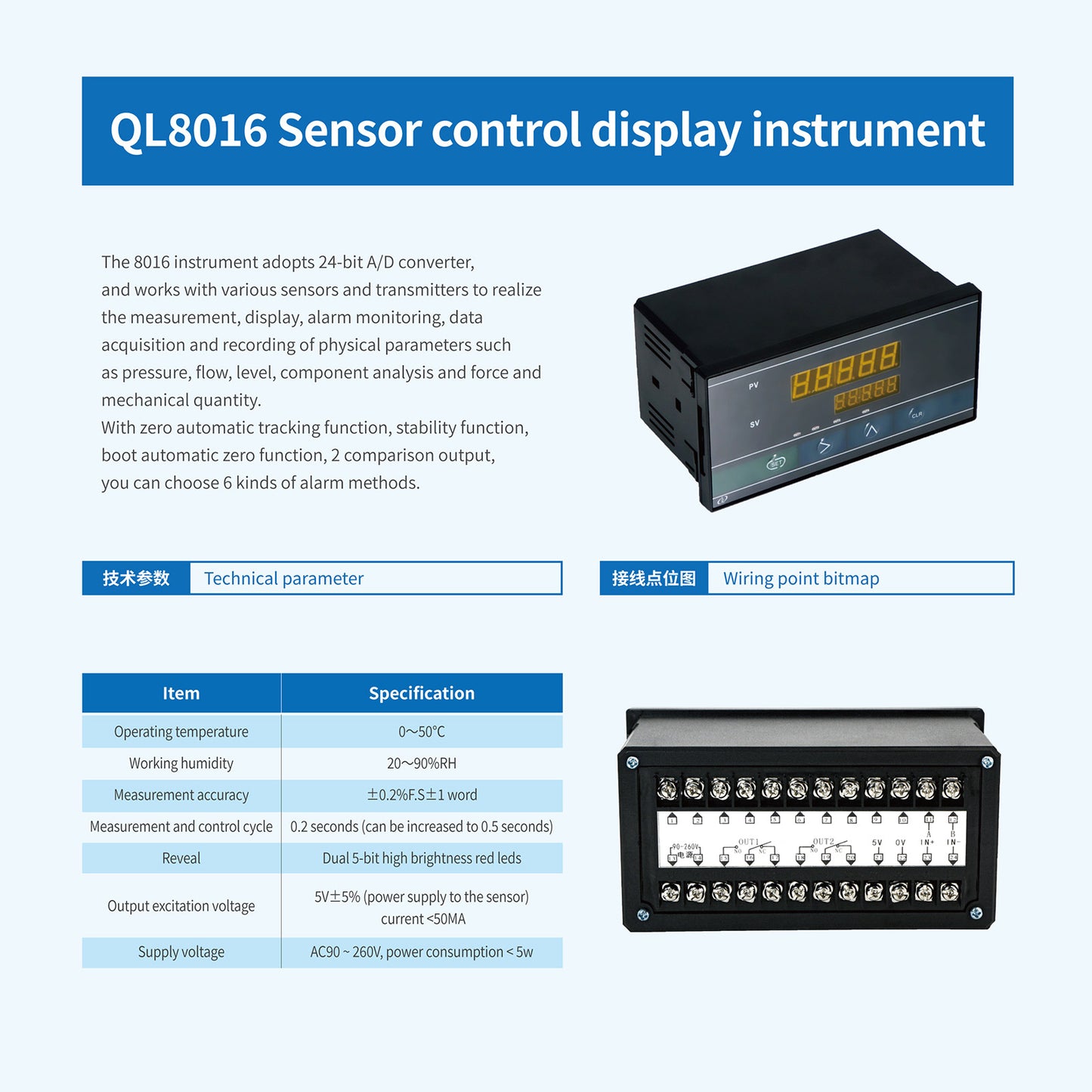B2A5+A6L1 Load Cell Sensor + Indicator Display,Test Compression Force