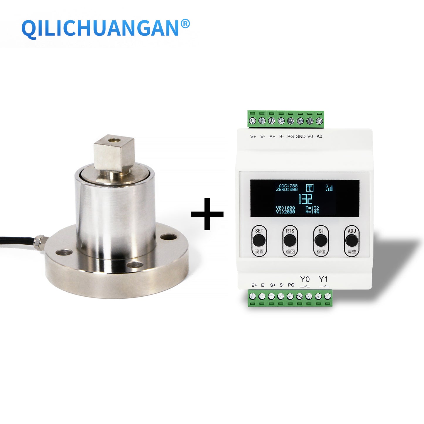 Torque Sensor and Data Transmitter Range: 1-1000 N·m (C2A3+A1JN1)