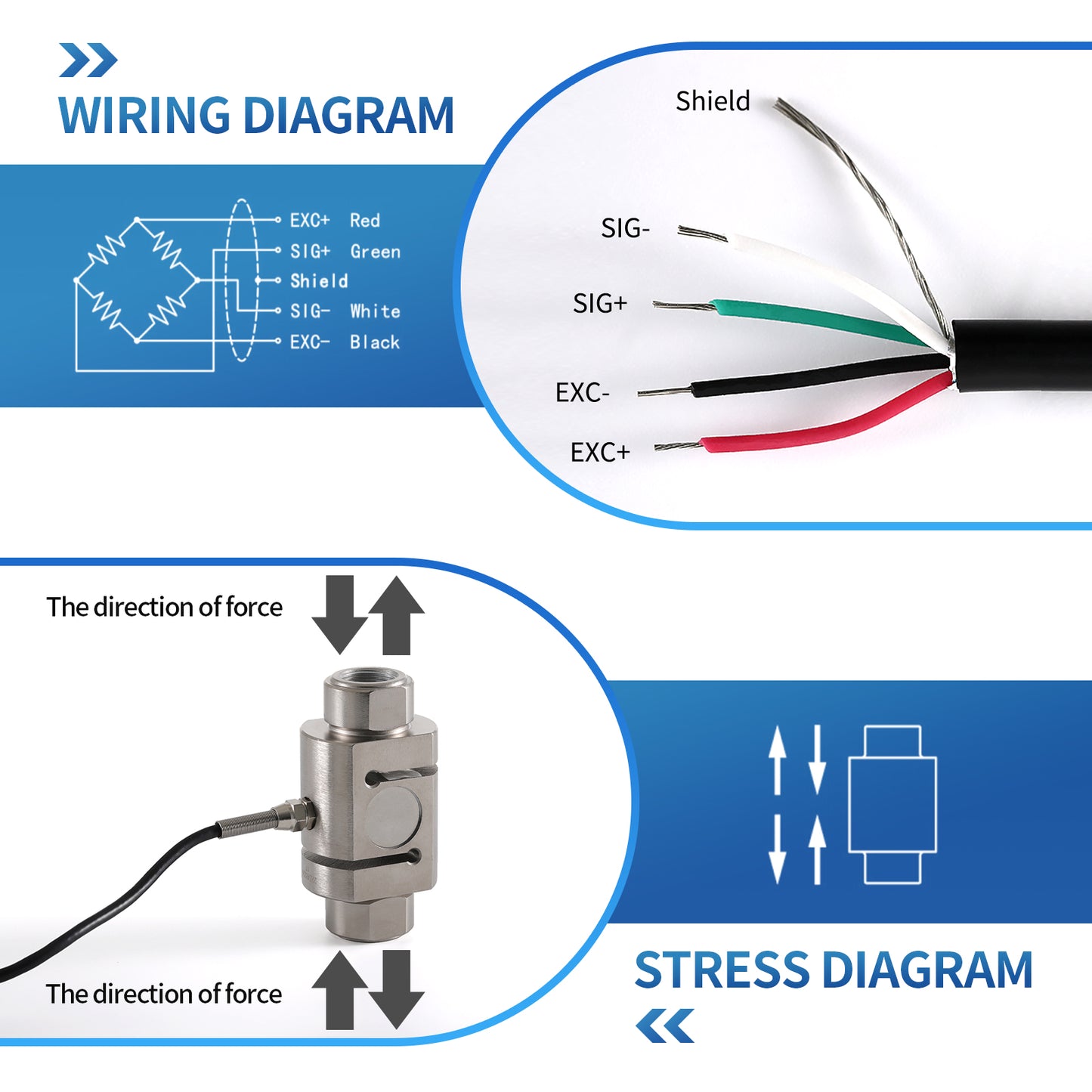 Column S Type Load Cell Sensors Range 10T-20T  - A1S2