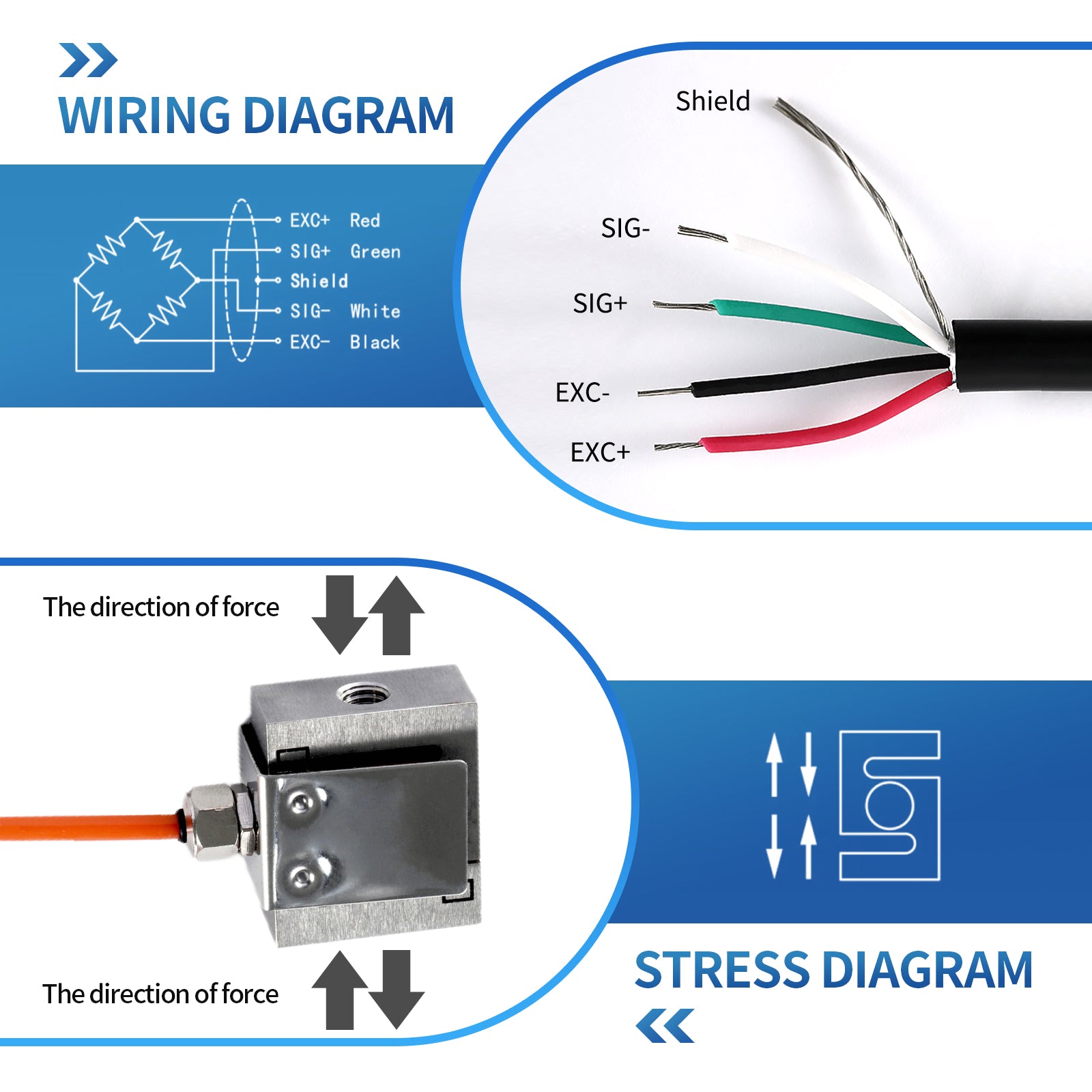 Mini S Type Load Cell Sensor Range 5kg-50kg 30mm*25mm*15mm - A4S4 ...