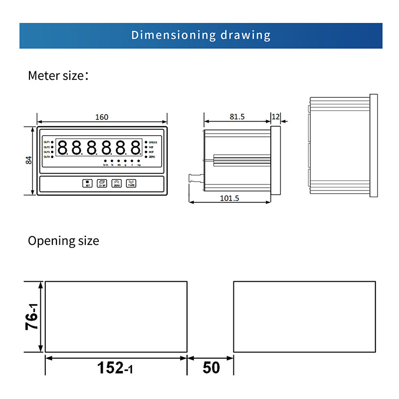 Load Cell Indicator Display AC 100-240V -B1A5