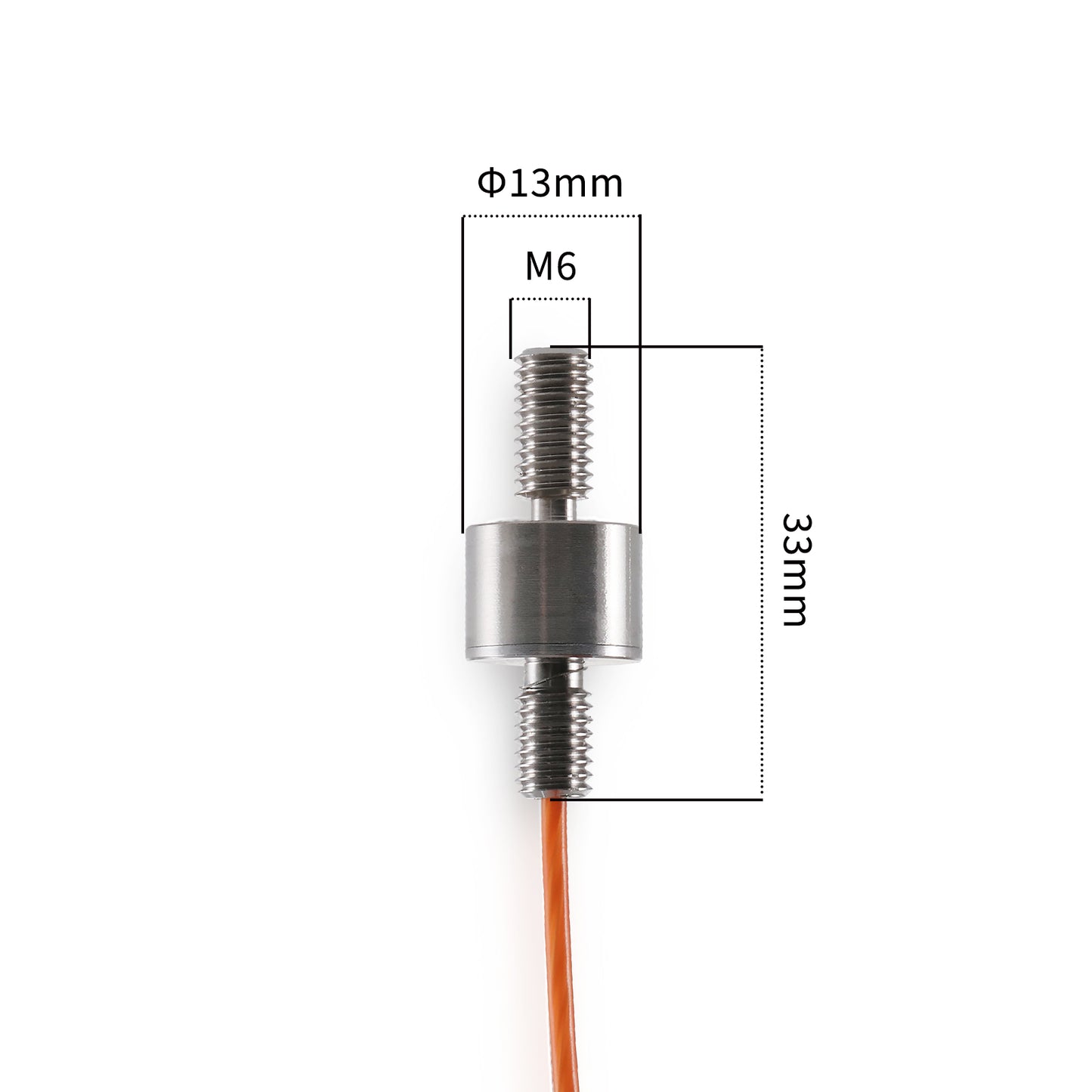 Mini Load Cell Sensor Test Tension Compression Range 10kg-500kg Φ13mm*33mm - A4M9