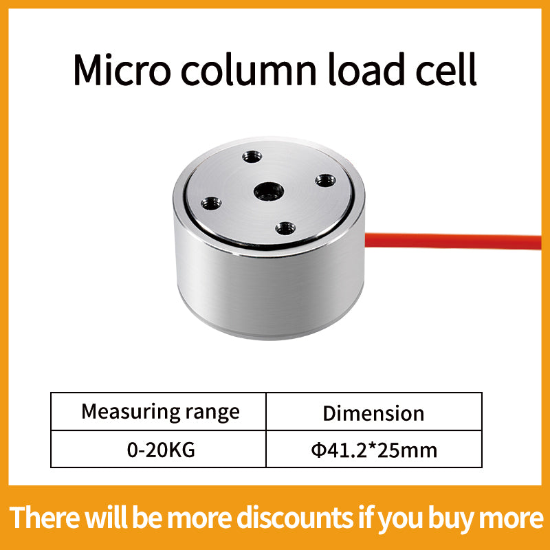 Bellow Type Load Cell Weigh Force Sensors Range 5kg-2T -Φ41.2mm*25mm - A4M6