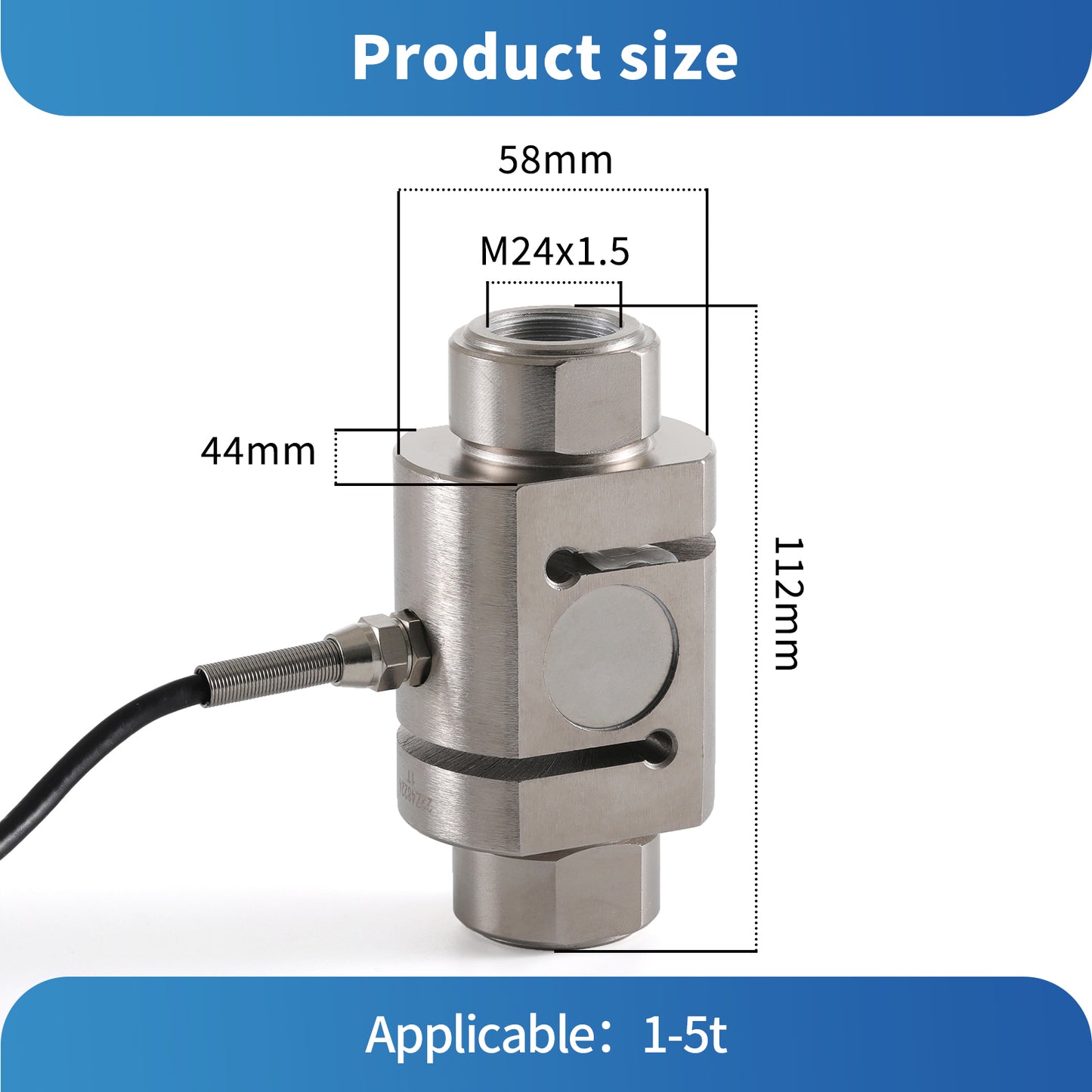 Column S Type Load Cell Sensors Range 1T-5T - 112mm*58mm*44mm - A1S2