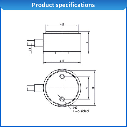 Mini Bellows Type Load Cells Sensor Range 5kg -10kg Φ15mm*9mm - A4M11