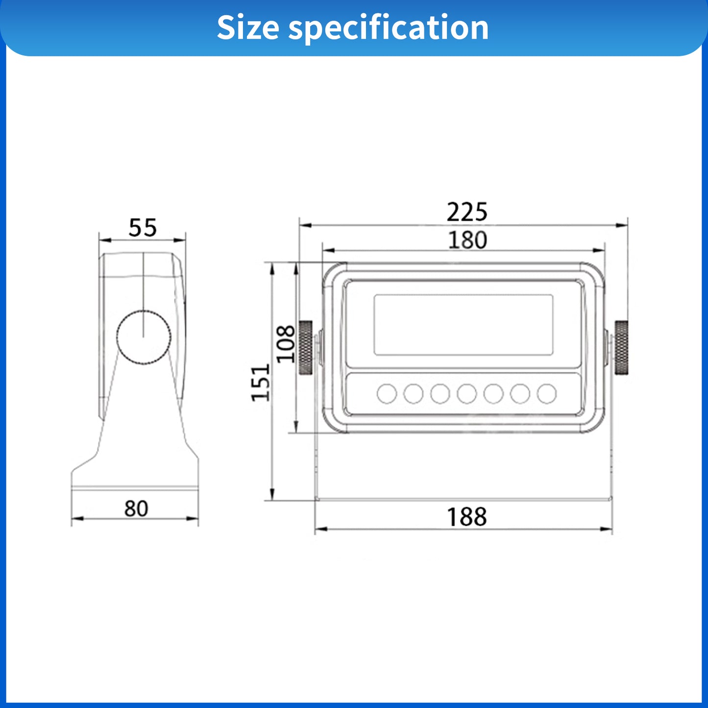 Load Cell Sensor Indicator Digital Readout Display Weight Scale Sensor