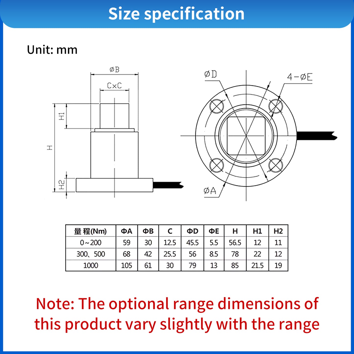 A9JN1- Flange Torque Sensor